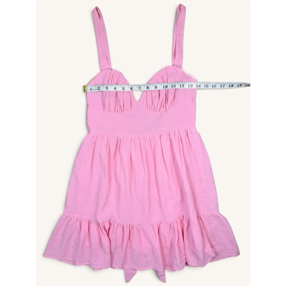Princess Polly Pink Babydoll Mini Dress Size 4 - Picture 4 of 6